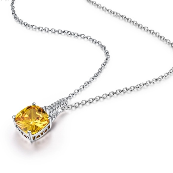 zdazzled Jewelry - CZ Crystals Silver Adjustable Necklace New